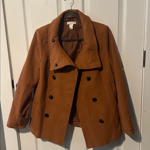 Orange Rust Peacoat - Picture 3 of 5
